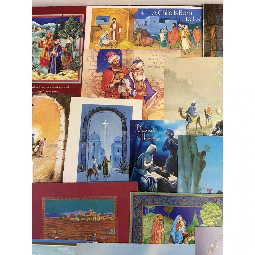 Vintage Christmas Cards Fronts ONLY for Scrapbooking Crafts Decoupage Lot of 50+